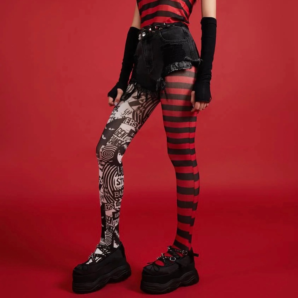 DollskillxEmily The Strange Troublemaker Mismatched Tights